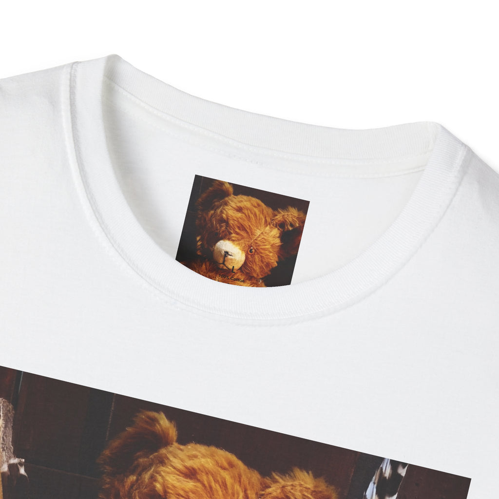 Teddy Bear Photo Tee — Vintage Stuffed Bear Graphic T-Shirt