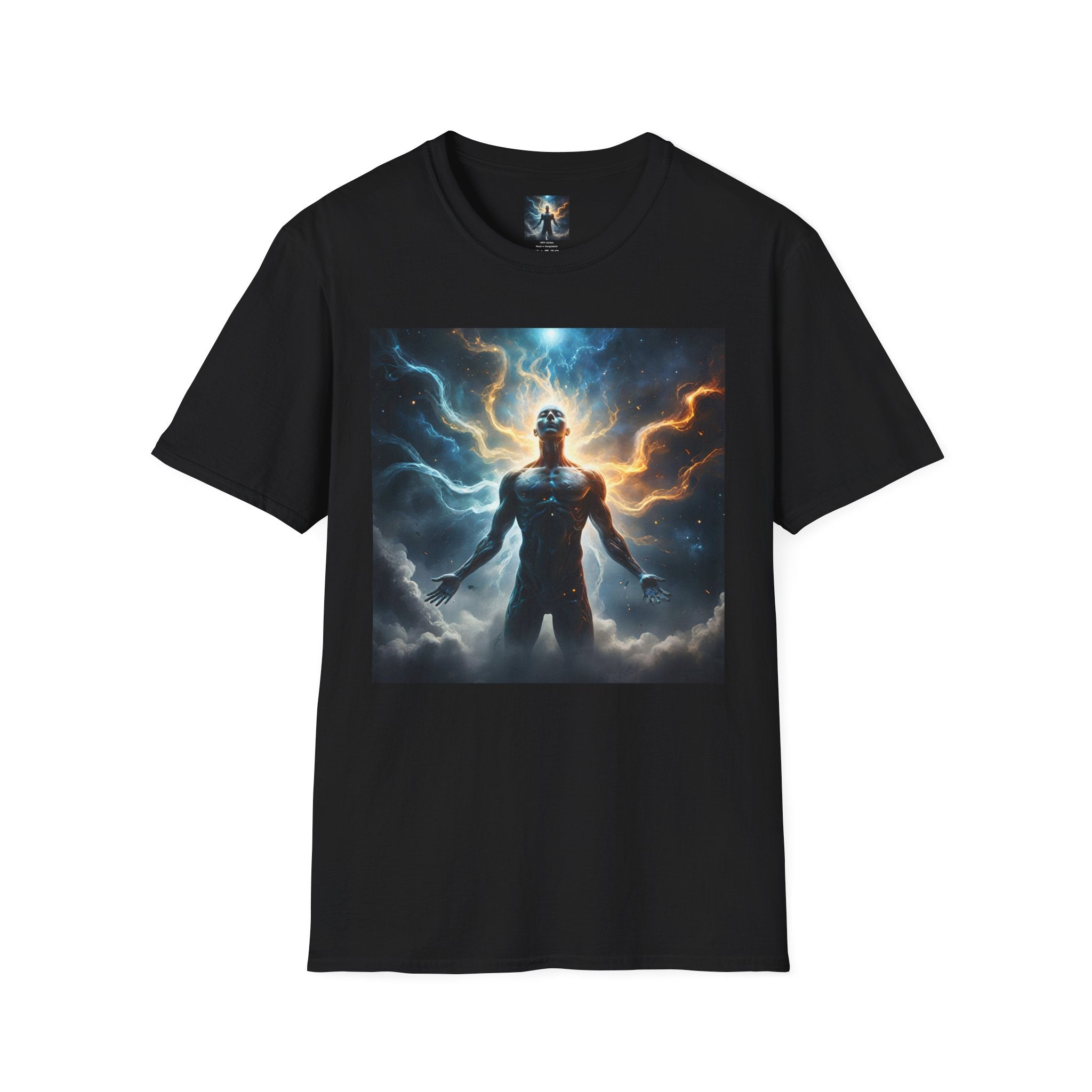 Cosmic Awakening T-Shirt — Electric Energy Meditation Graphic Tee