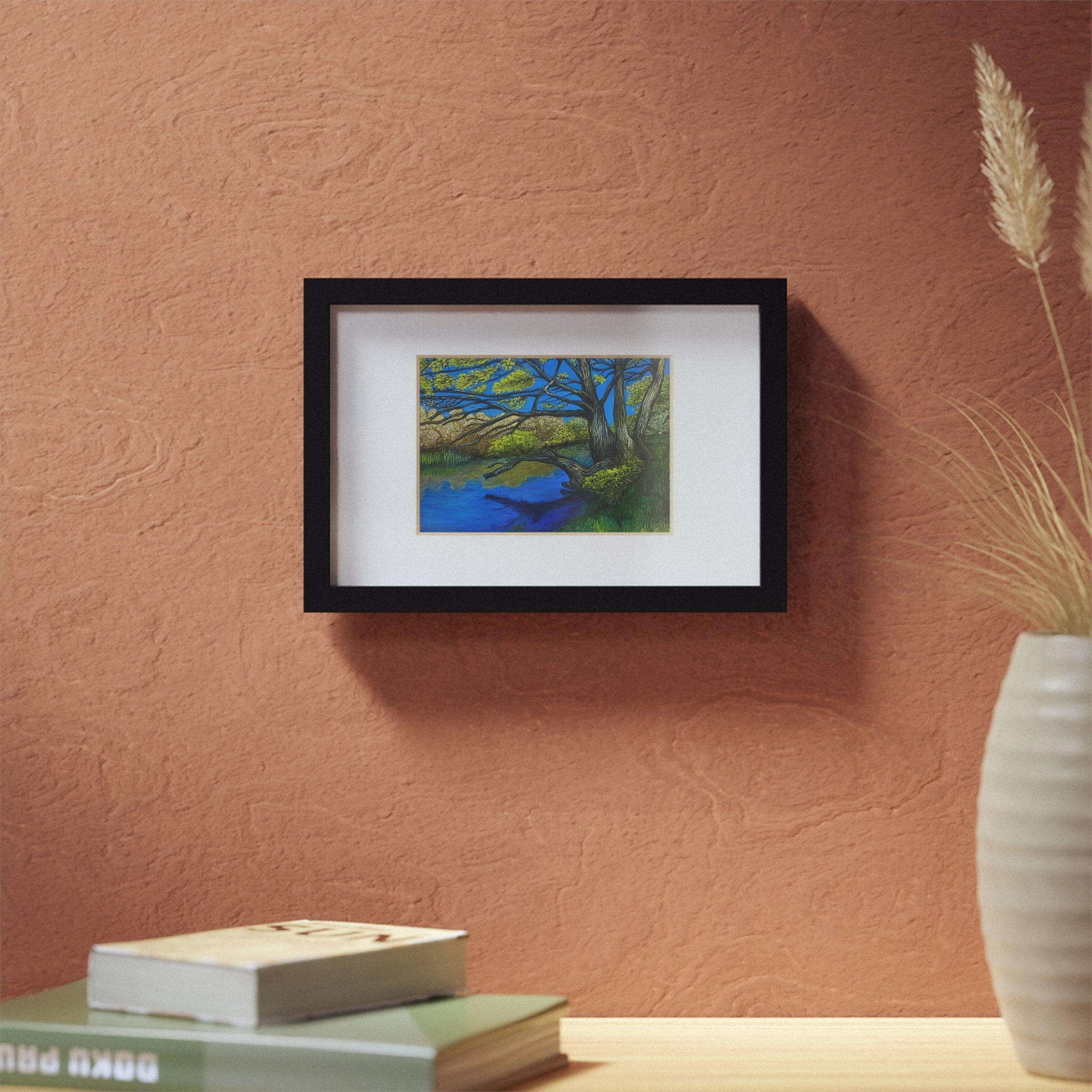 Framed Poster — River Til Print (Black Frame)