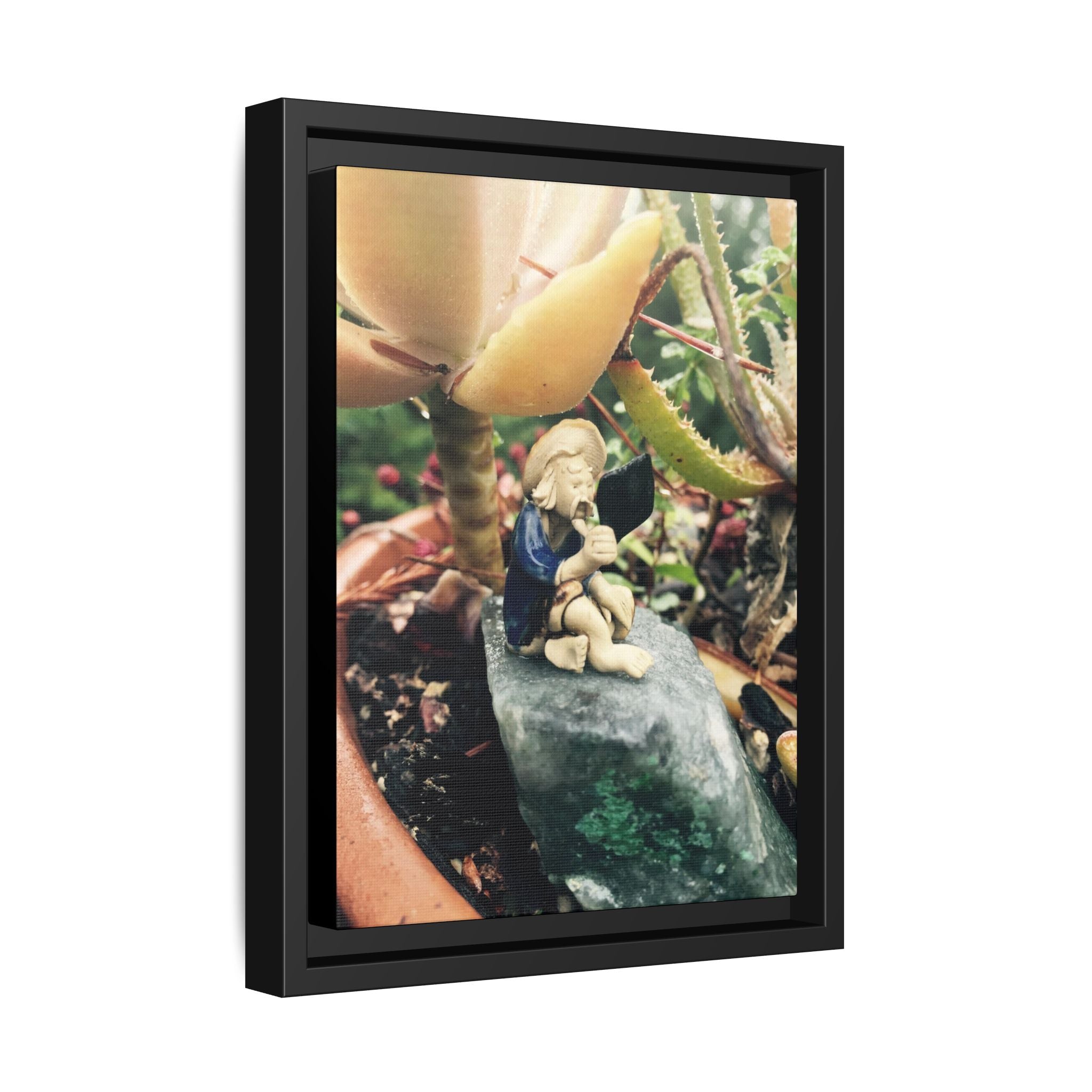 Figure Photo Canvas Print — Framed Matte Wall Art