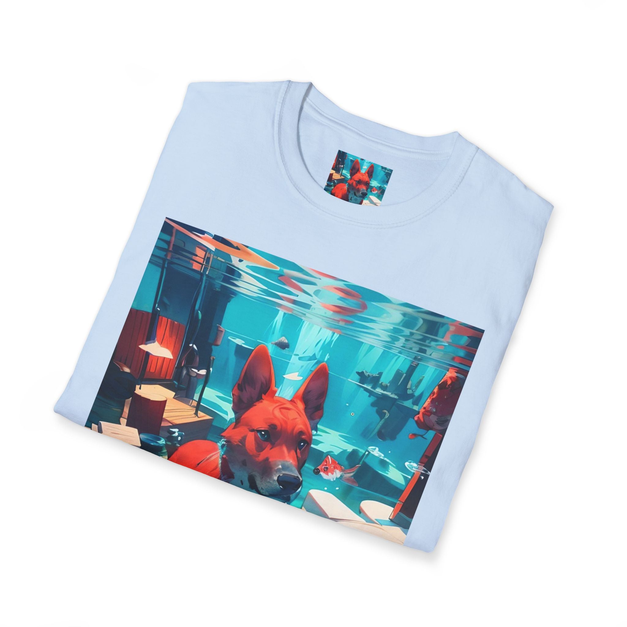 Dog Art Tee — Vibrant Retro Dog Graphic T-Shirt