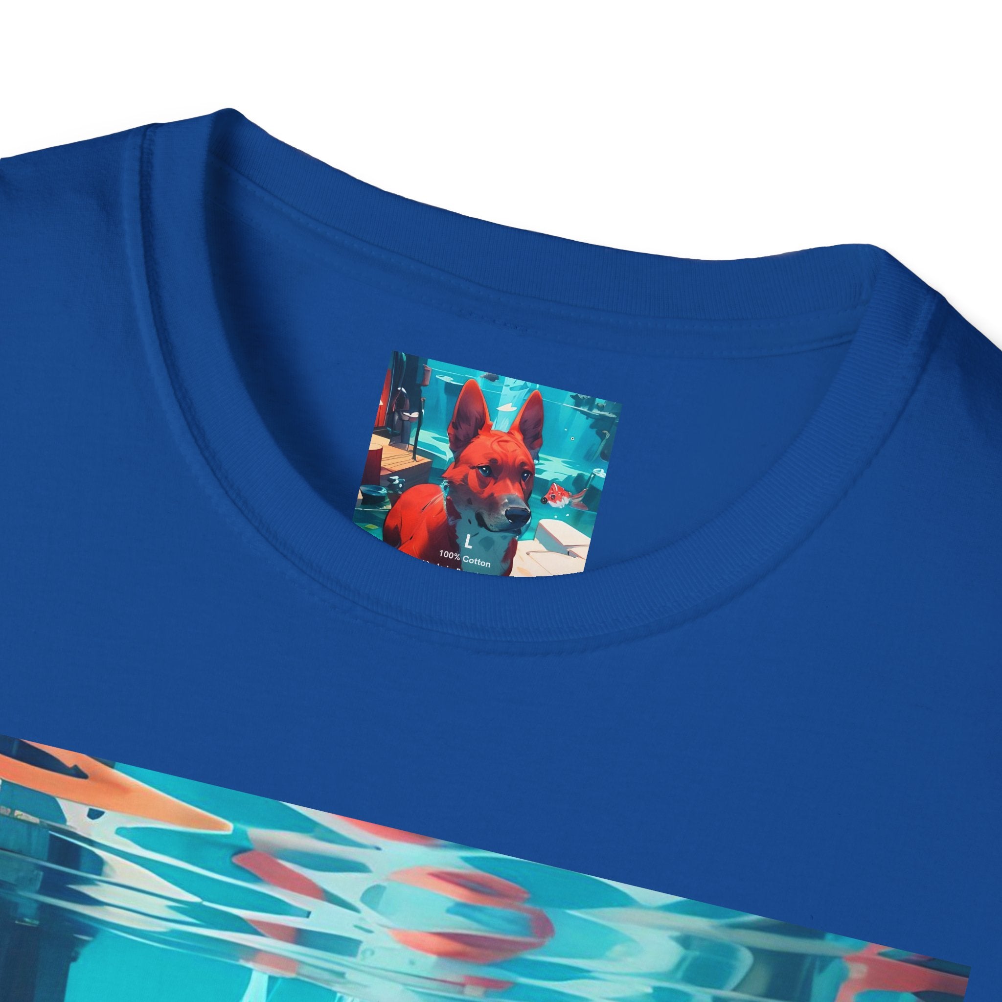 Dog Art Tee — Vibrant Retro Dog Graphic T-Shirt