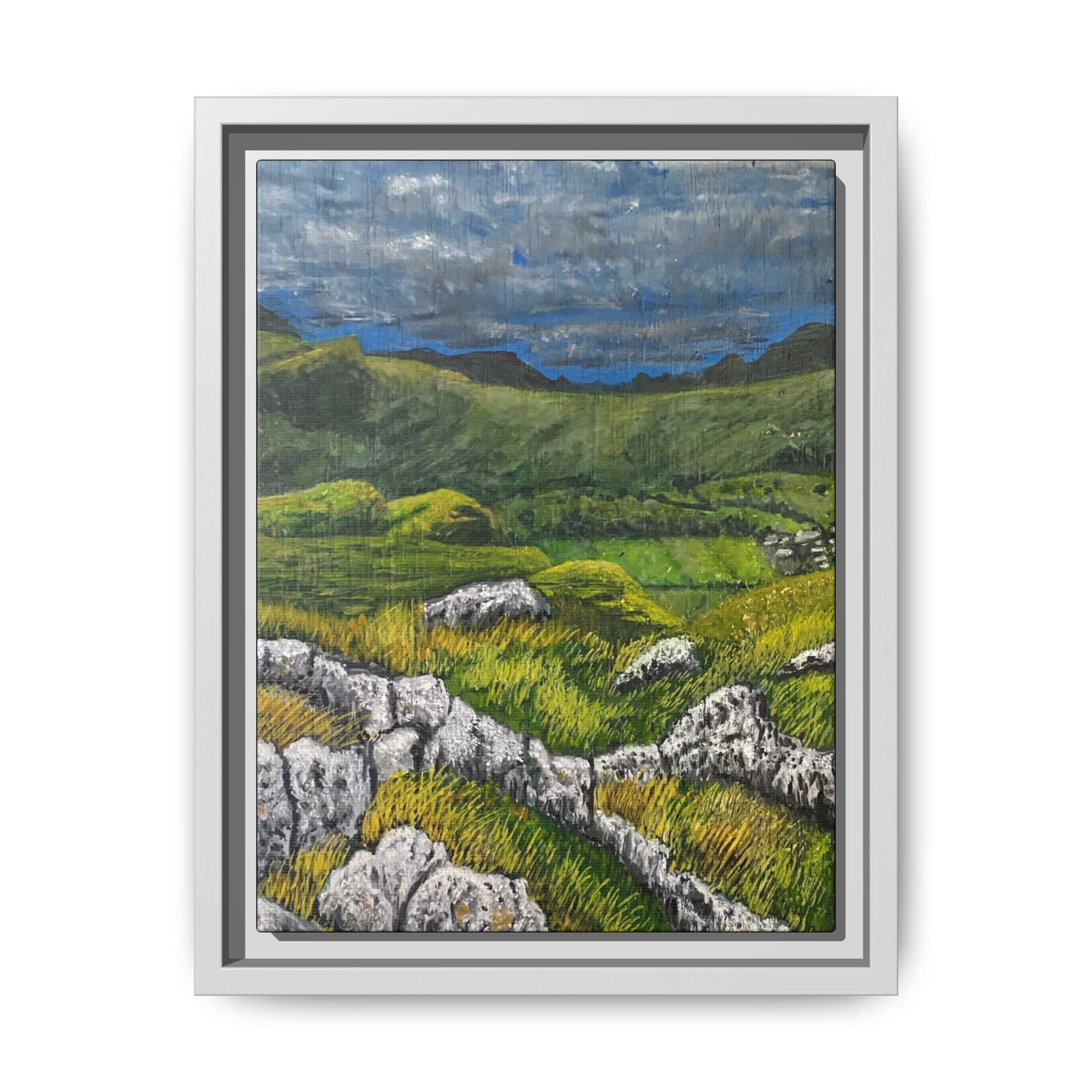 Framed Matte Canvas Print — View from High Rigg Wall Art