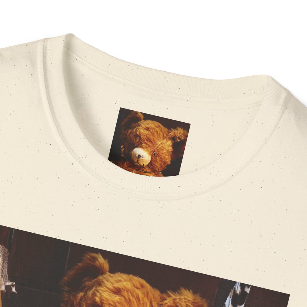 Teddy Bear Photo Tee — Vintage Stuffed Bear Graphic T-Shirt