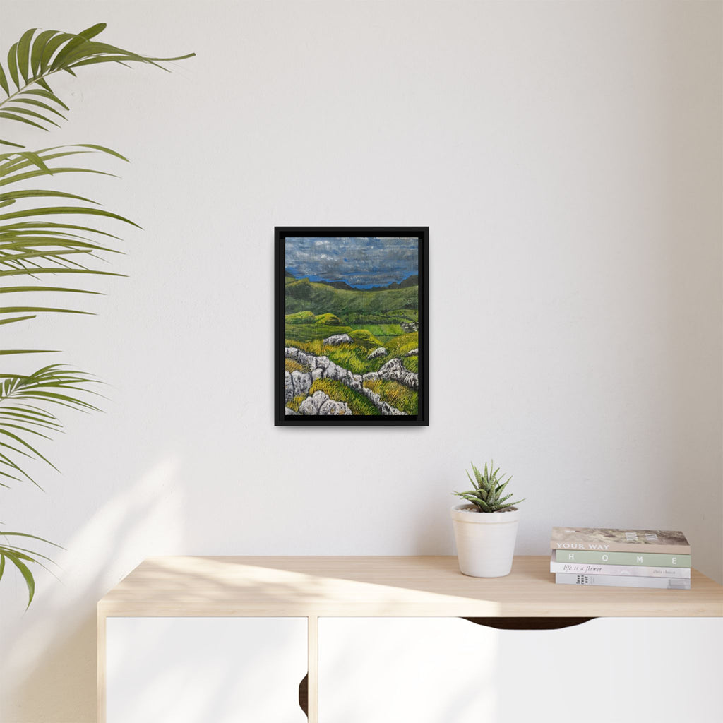 Framed Matte Canvas Print — View from High Rigg Wall Art