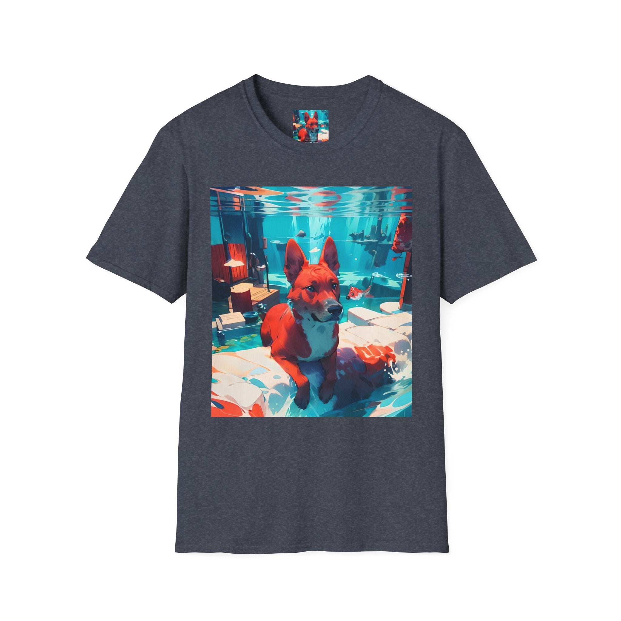 Dog Art Tee — Vibrant Retro Dog Graphic T-Shirt