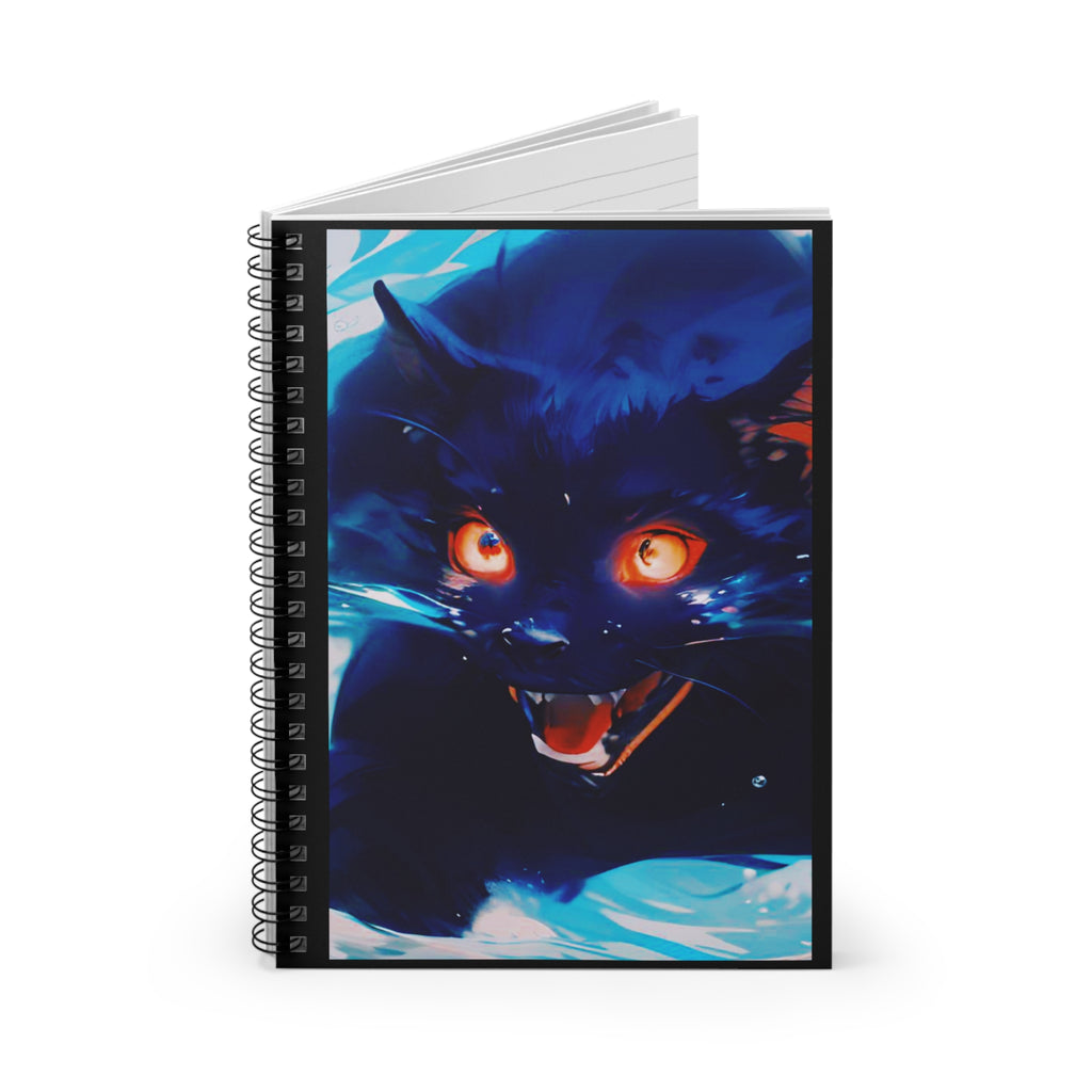 Demon Cat from Secrets of a 100ft. Boy - Spiral Notebook — Ruled Journal for Artists & Writers