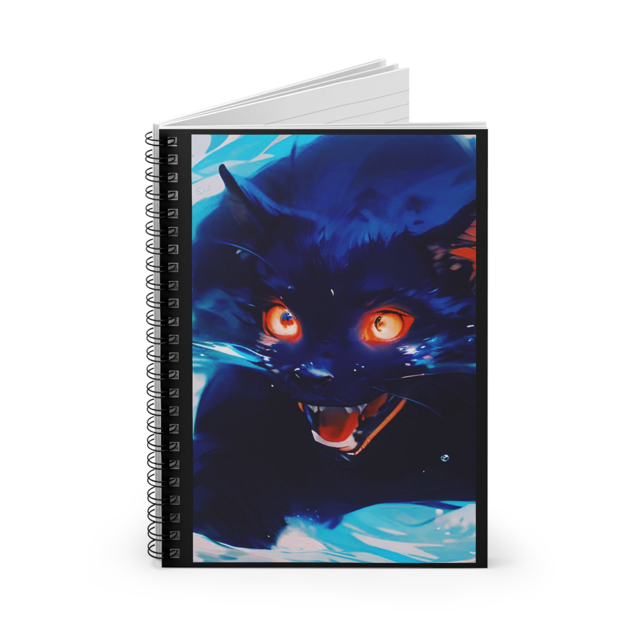 Demon Cat from Secrets of a 100ft. Boy - Spiral Notebook — Ruled Journal for Artists & Writers