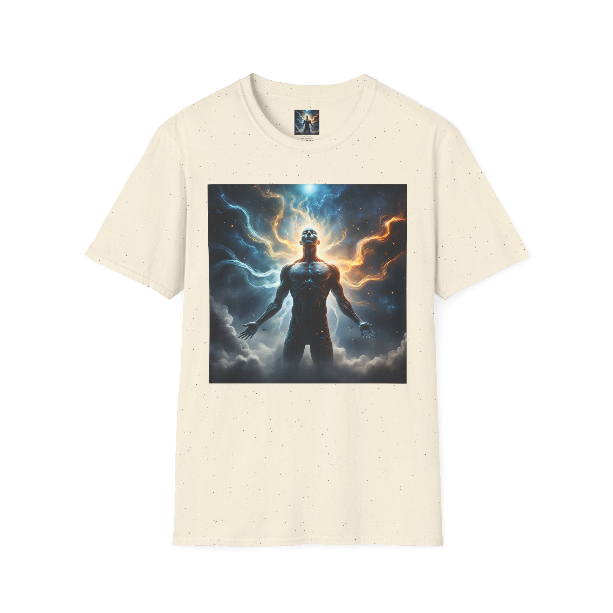 Cosmic Awakening T-Shirt — Electric Energy Meditation Graphic Tee