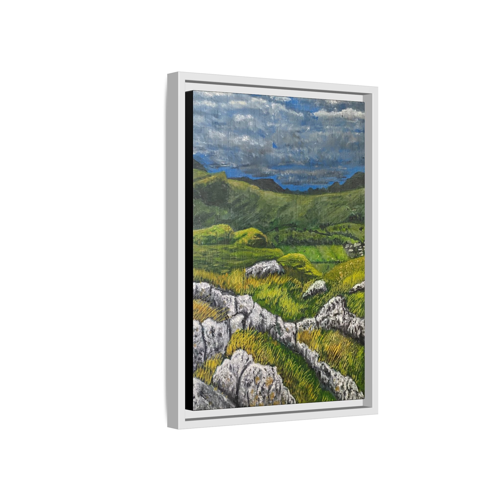 Framed Matte Canvas Print — View from High Rigg Wall Art
