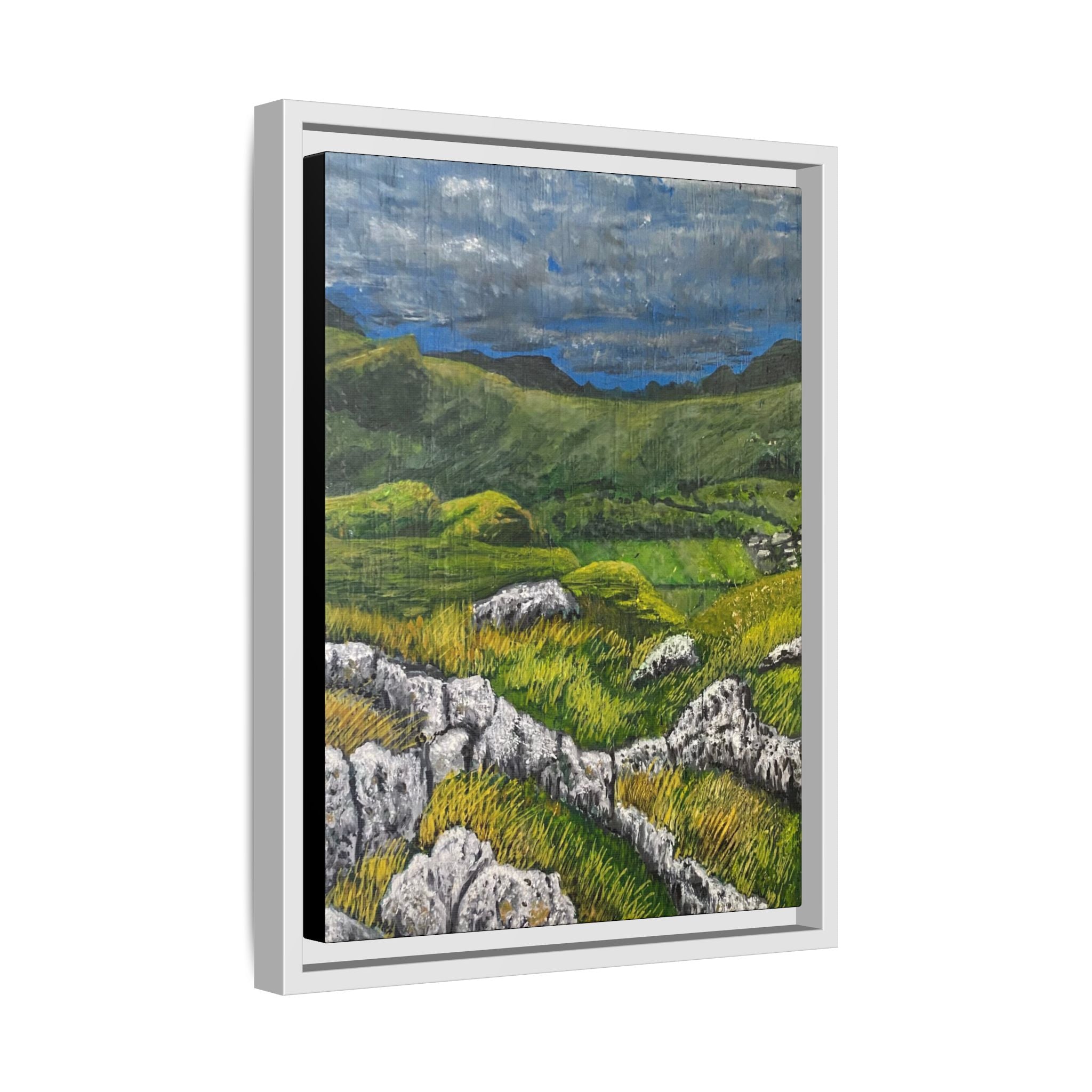 Framed Matte Canvas Print — View from High Rigg Wall Art