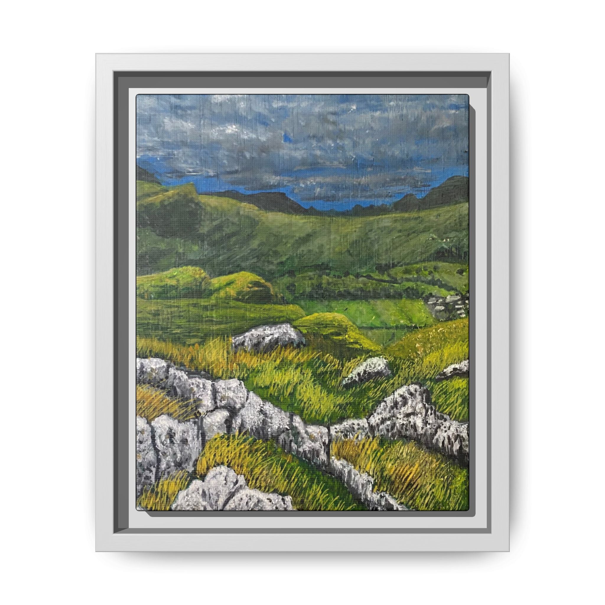 Framed Matte Canvas Print — View from High Rigg Wall Art