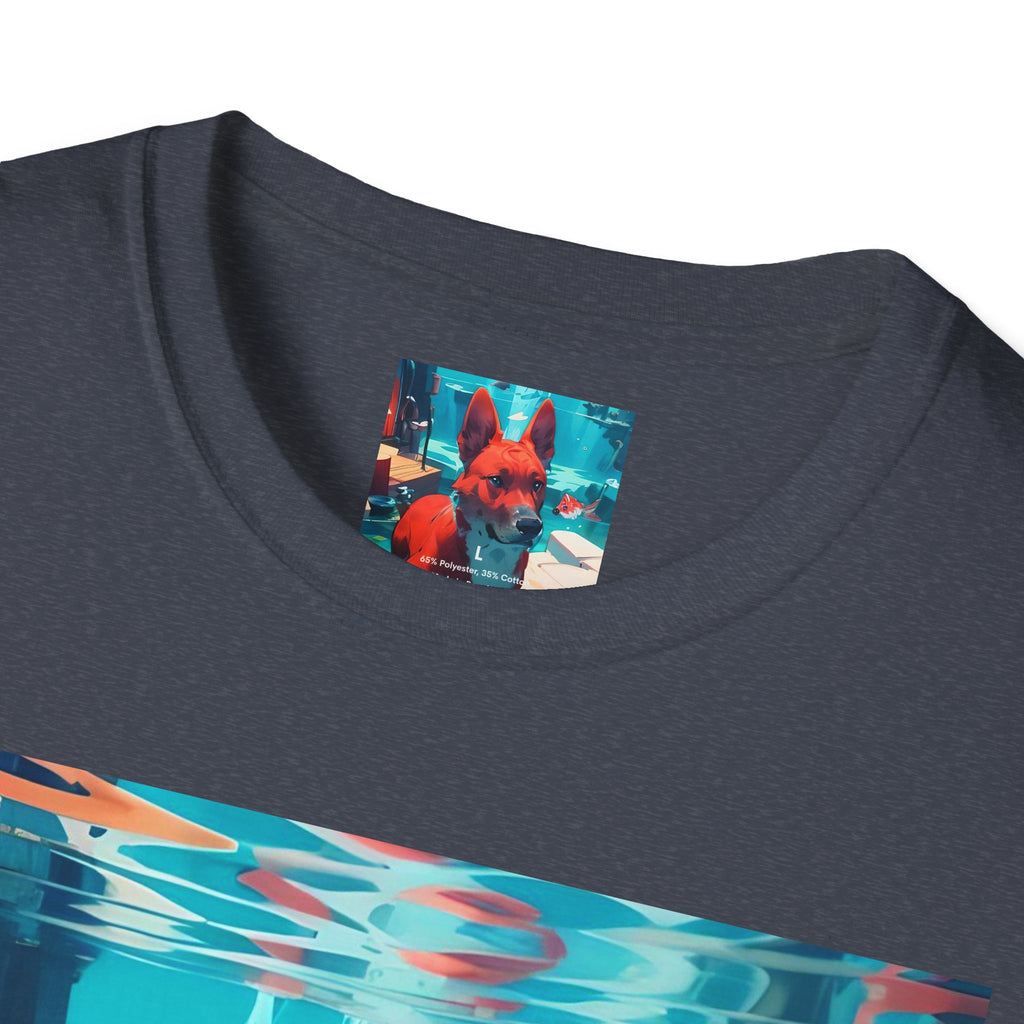 Dog Art Tee — Vibrant Retro Dog Graphic T-Shirt