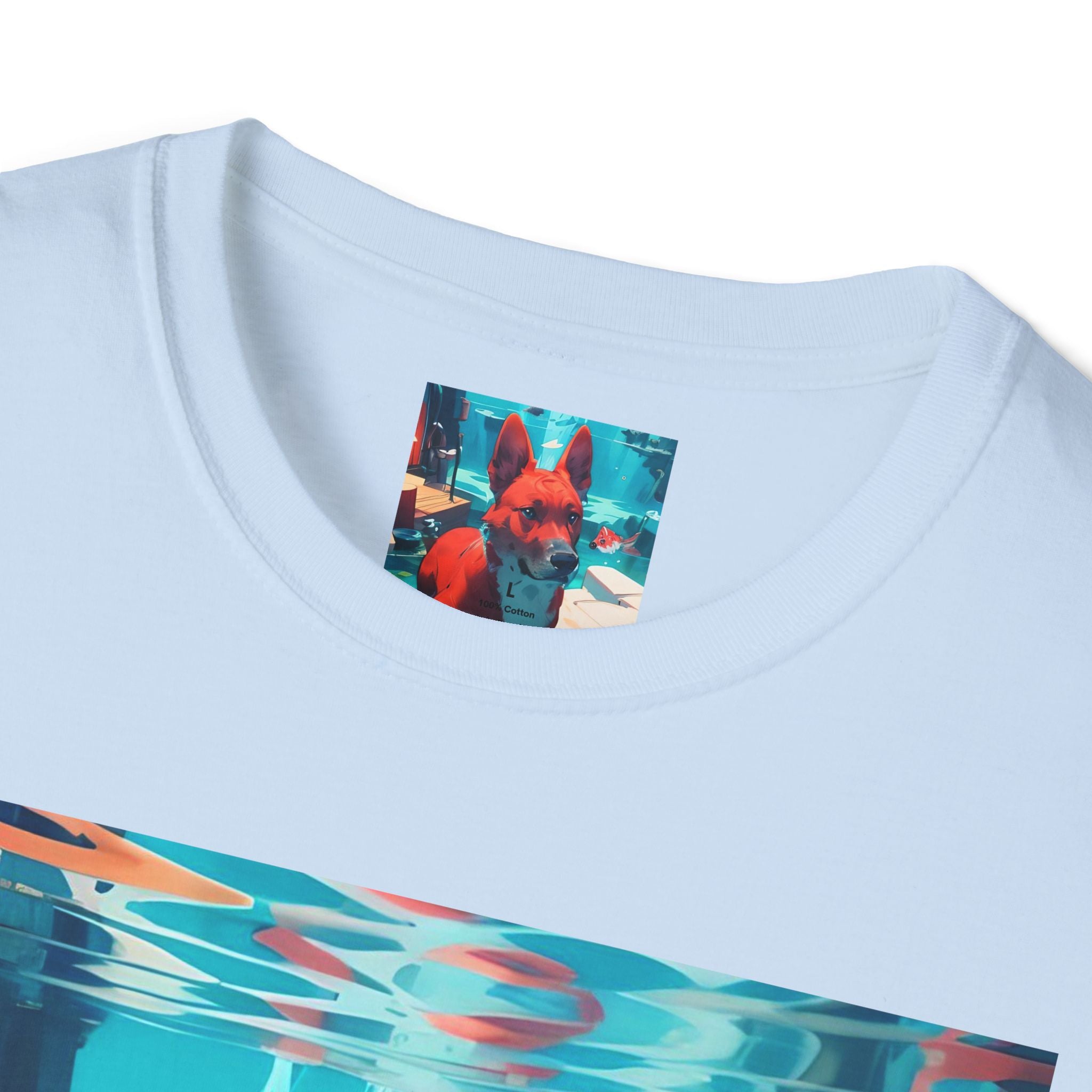 Dog Art Tee — Vibrant Retro Dog Graphic T-Shirt