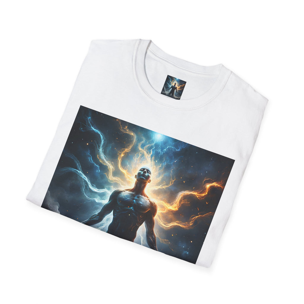 Cosmic Awakening T-Shirt — Electric Energy Meditation Graphic Tee