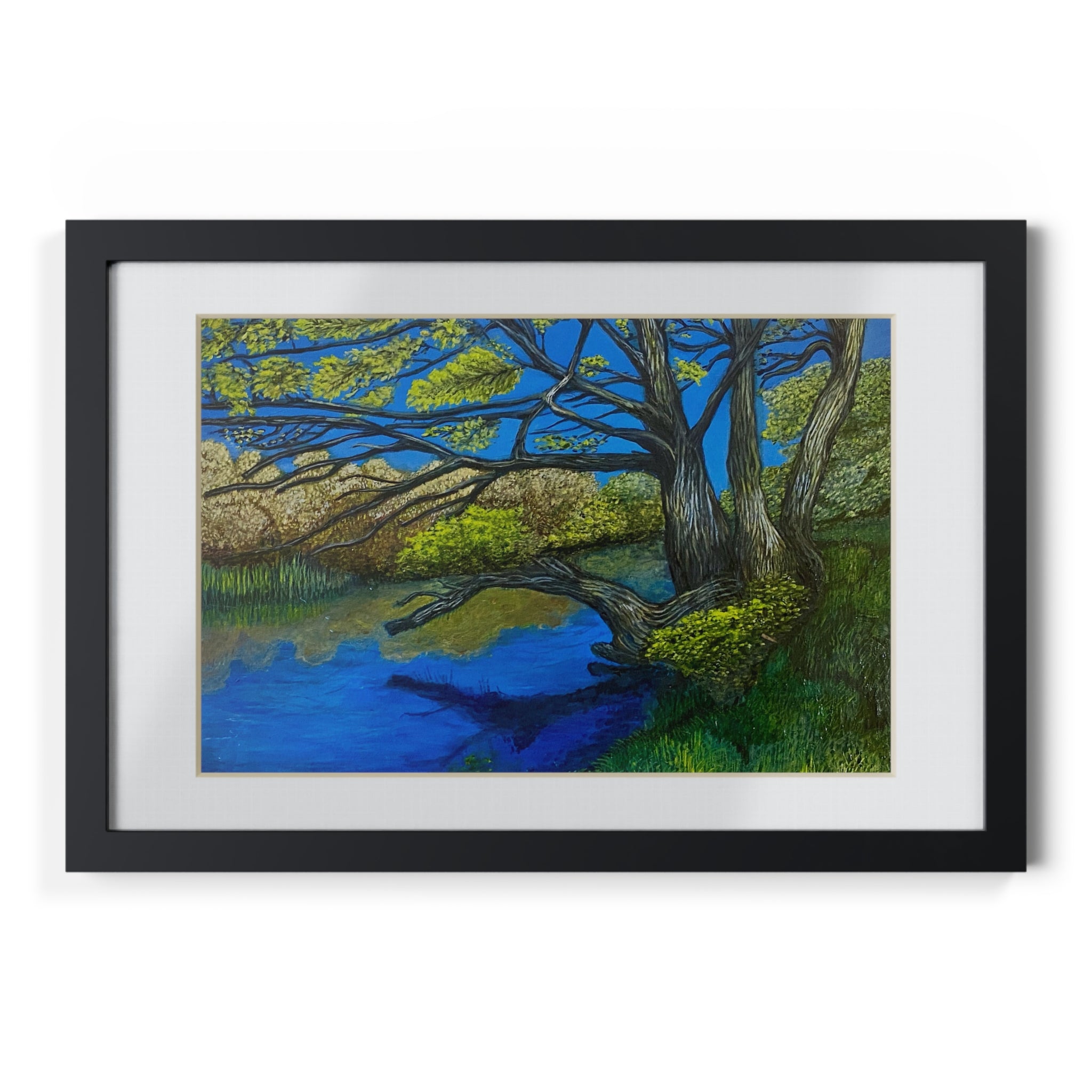 Framed Poster — River Til Print (Black Frame)