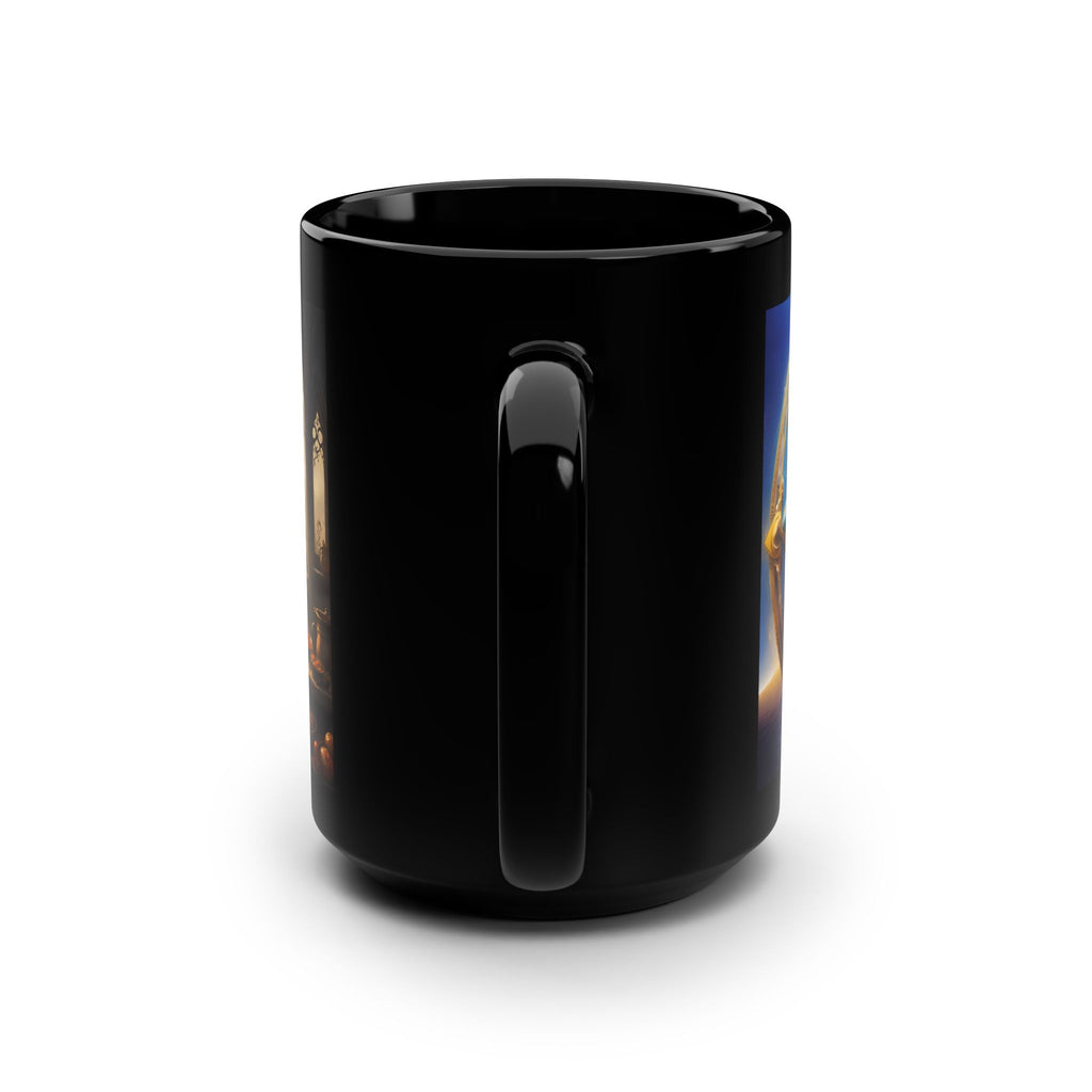 Mother Black Mug – Redhead Witch Holding Potion Soup, 15oz