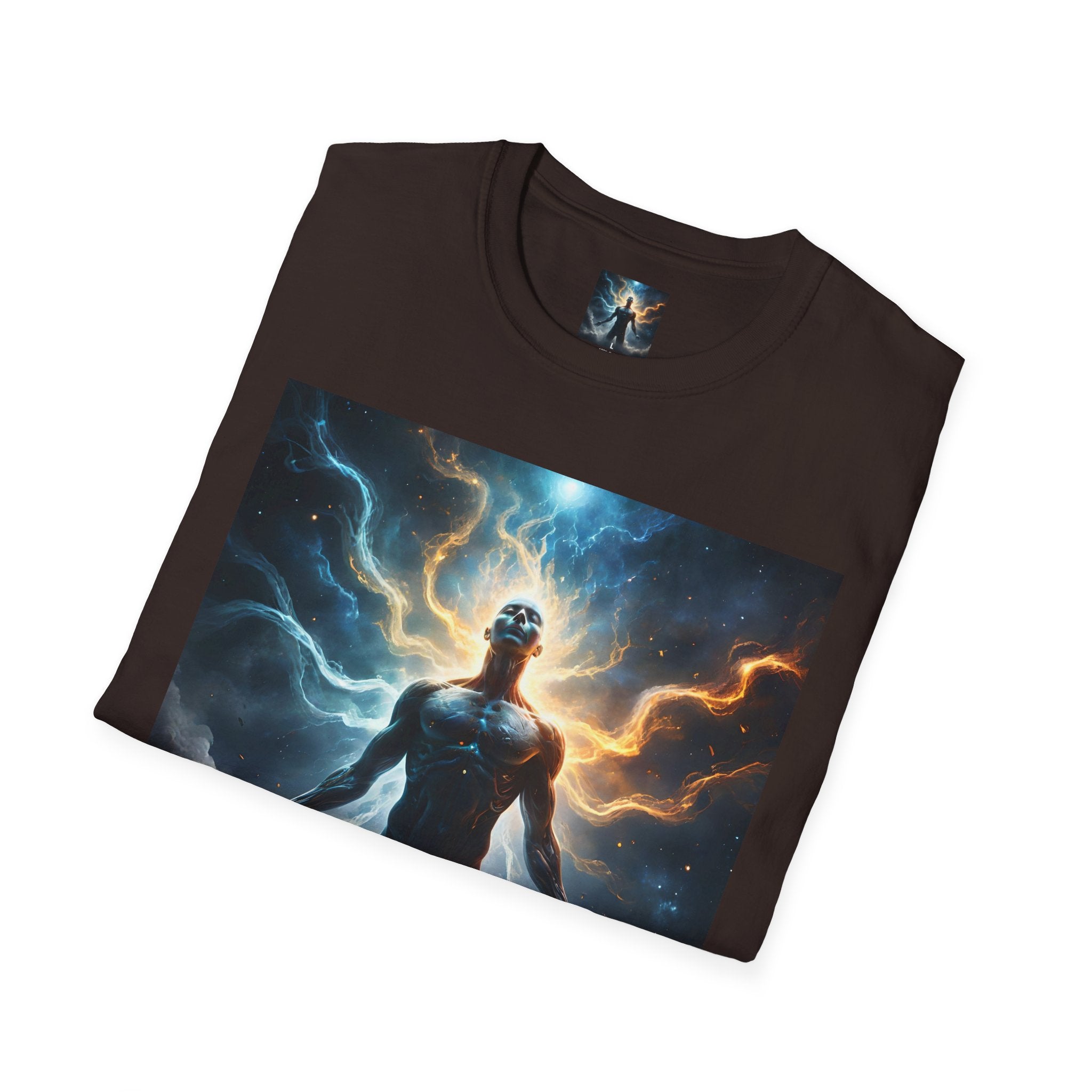 Cosmic Awakening T-Shirt — Electric Energy Meditation Graphic Tee