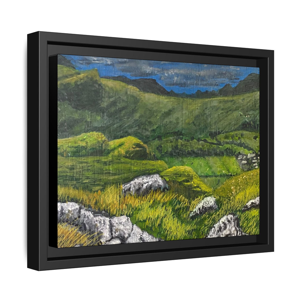 Framed Matte Canvas Print — View from High Rigg Wall Art