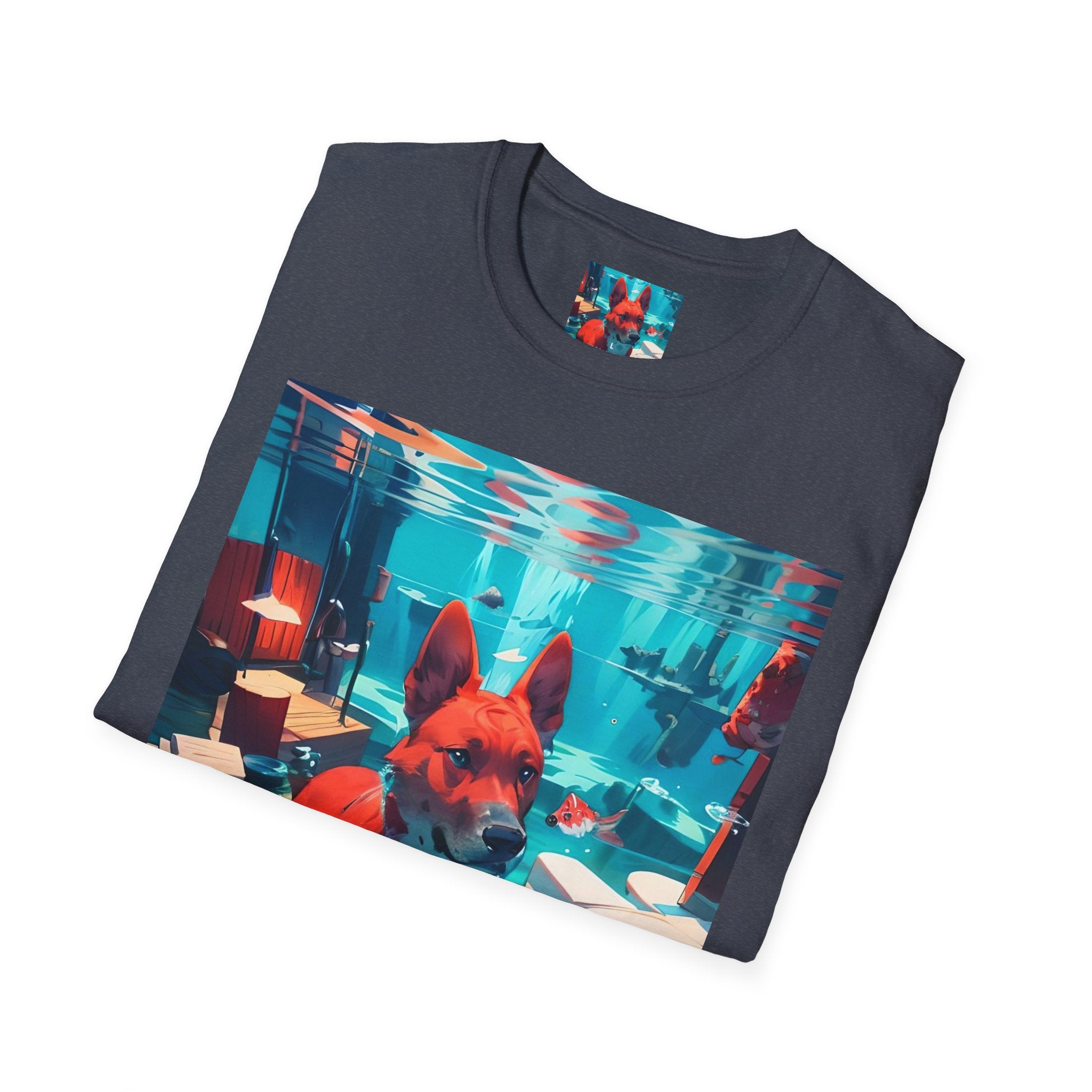 Dog Art Tee — Vibrant Retro Dog Graphic T-Shirt