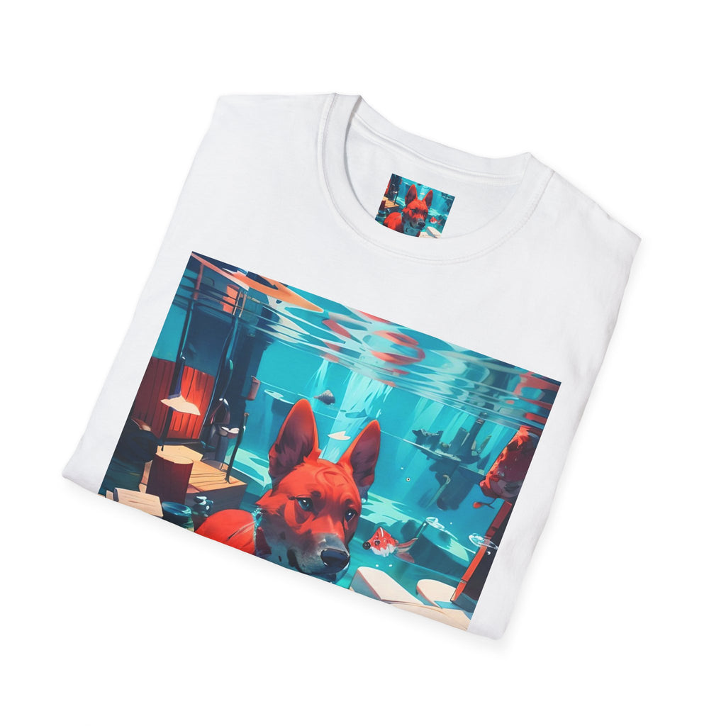 Dog Art Tee — Vibrant Retro Dog Graphic T-Shirt