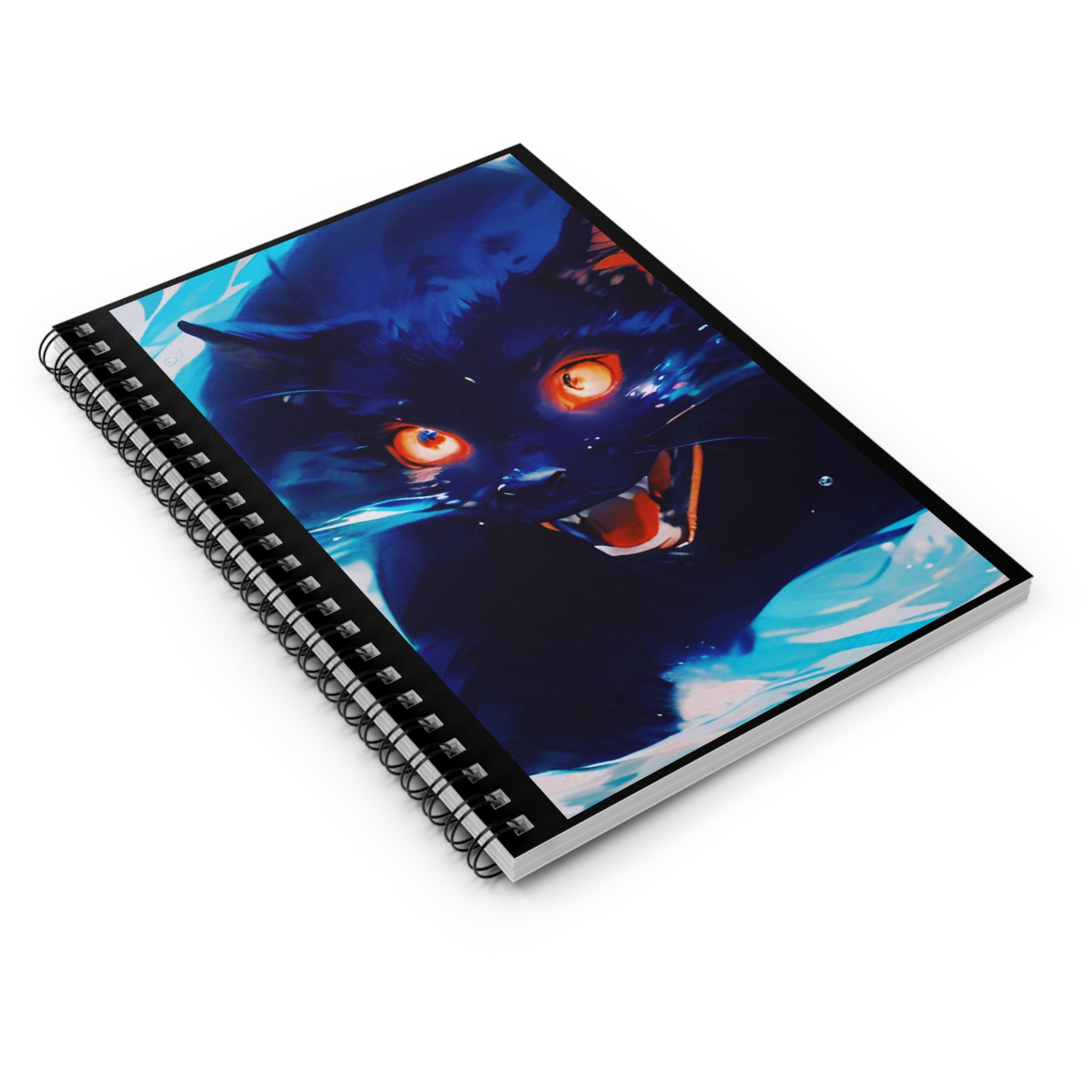 Demon Cat from Secrets of a 100ft. Boy - Spiral Notebook — Ruled Journal for Artists & Writers