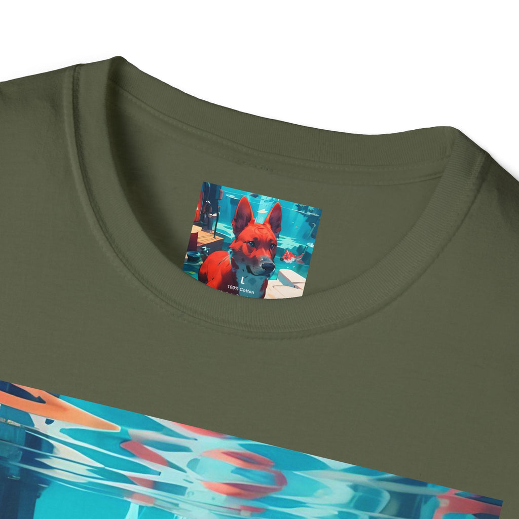 Dog Art Tee — Vibrant Retro Dog Graphic T-Shirt