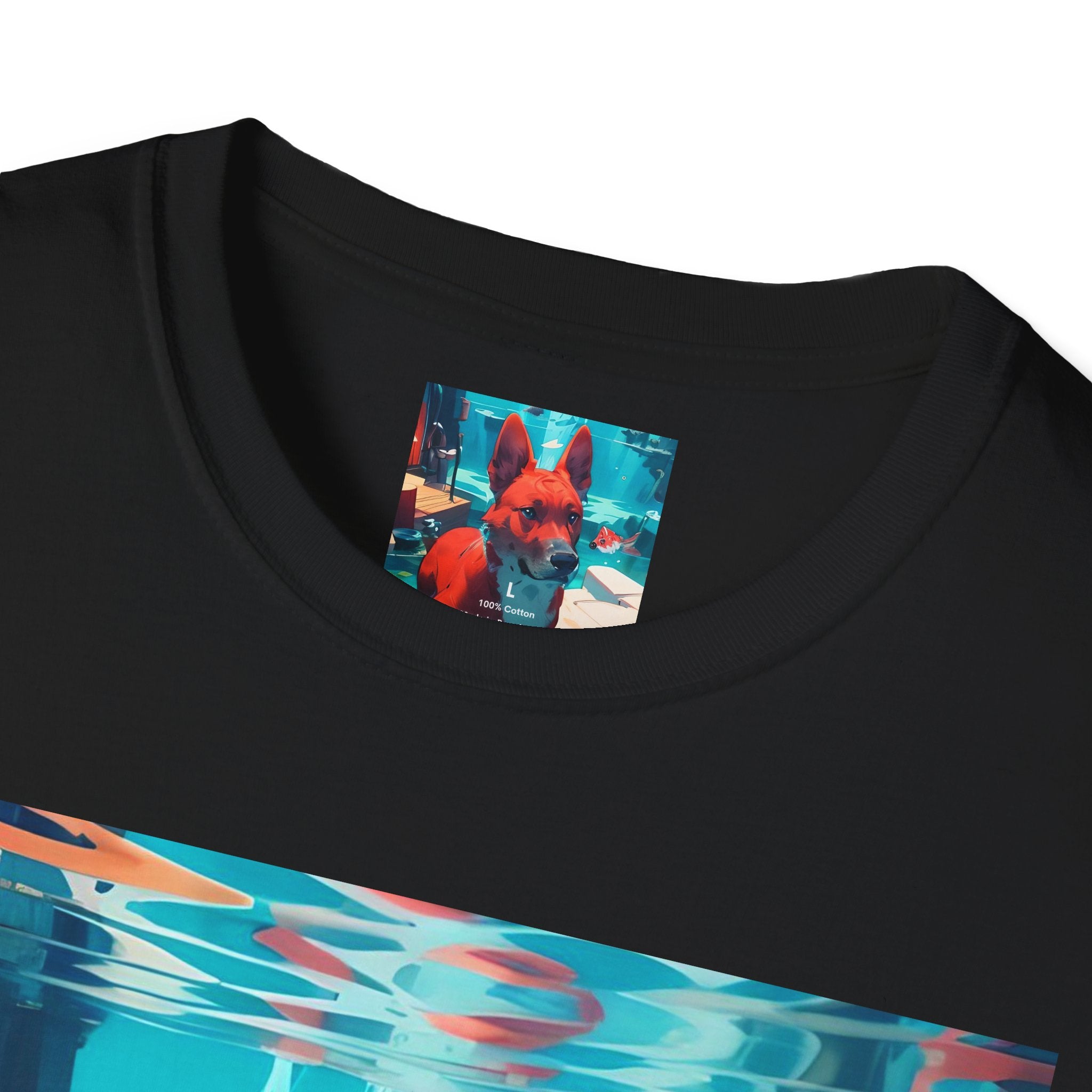 Dog Art Tee — Vibrant Retro Dog Graphic T-Shirt